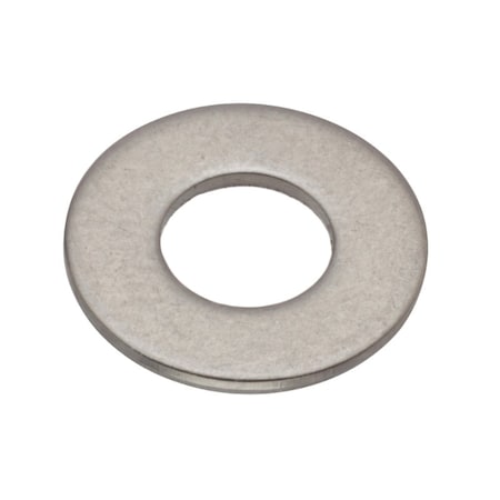 Zoro Select Flat Washer, For Screw Size #10 , 338 Stainless Steel Plain Finish, 100 PK Z0541-316