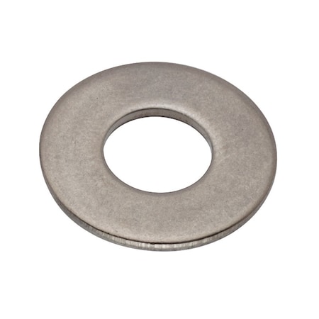Zoro Select Flat Washer, For Screw Size 1/4" , 335 Stainless Steel Plain Finish, 100 PK Z0543-316