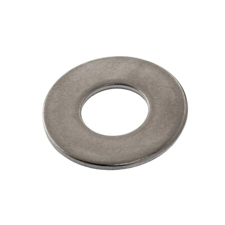 Zoro Select Flat Washer, For Screw Size 5/16" , 328 Stainless Steel Plain Finish, 100 PK Z0544-316