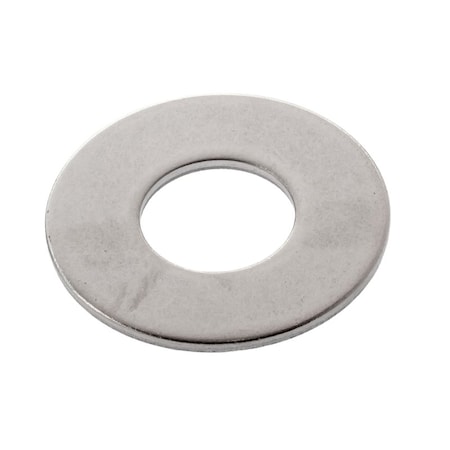 Zoro Select Flat Washer, For Screw Size 3/8" , 18-8 Stainless Steel Plain Finish, 100 PK Z0545-188