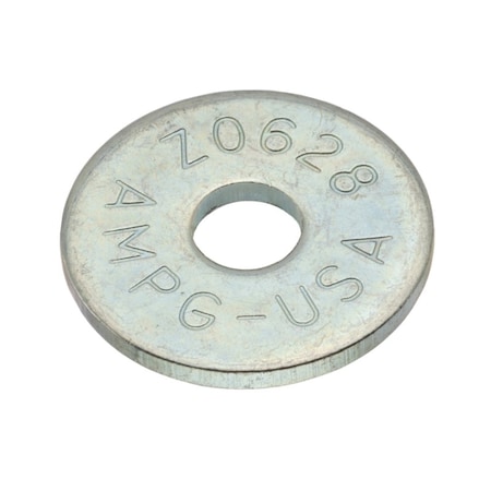 Zoro Select Fender Washer, For Screw Size #10 , Steel Zinc Plated Finish, 100 PK Z0628