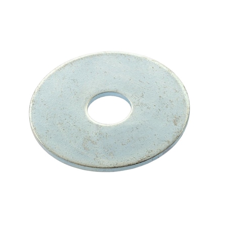 Zoro Select Fender Washer, For Screw Size 3/8 in , Steel Zinc-Plated Finish, 100 PK Z0637
