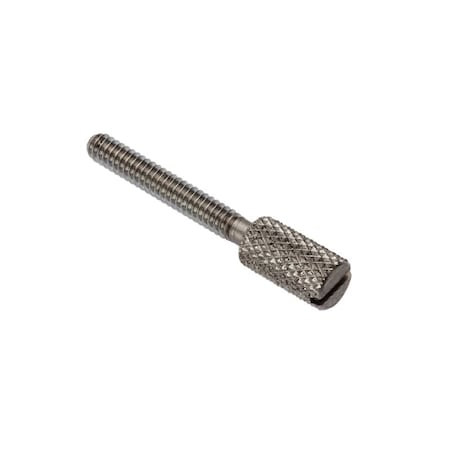 Ampg Thumb Screw, #10-24 Thread Size, Slotted, Plain Stainless Steel, 1/2 in Lg Z0770SL