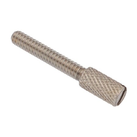 Ampg Thumb Screw, #10-32 Thread Size, Slotted, Plain Stainless Steel, 1/2 in Lg Z0774SL