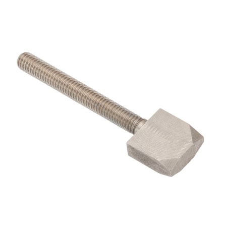 Zoro Select Thumb Screw, #10-32 Thread Size, Spade, Plain 18-8 Stainless Steel, 1/2 in Head Ht, 1 1/2 in Lg Z1087-SS