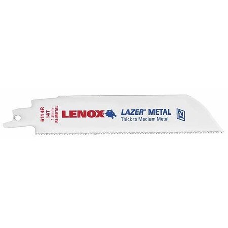 LENOX Recip Saw Blade, TPI 14, 25 UNT, PK4 20173B6114R