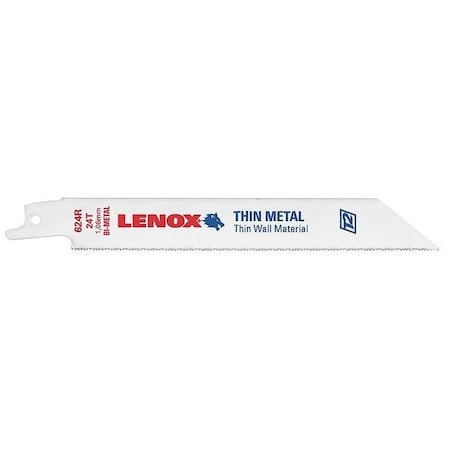 Lenox 6 in x 24 TPI Reciprocating Saw Blade Combo Pack, LENOX 20496B624R