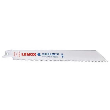 Lenox 8 in x 10 TPI, Reciprocating Saw Blade Combo Pack, LENOX 20590B810R