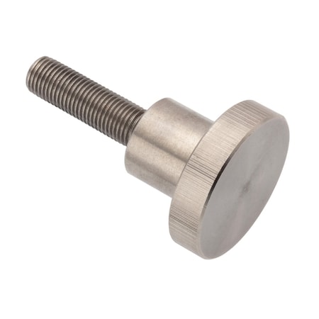 Zoro Select Thumb Screw, 3/8"-24 Thread Size, Round, Plain 18-8 Stainless Steel, 5/16 in Head Ht, 2 5/16 in Lg Z2004-SS