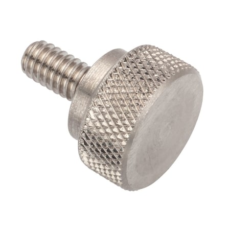 Zoro Select Thumb Screw, #8-32 Thread Size, Round, Plain 18-8 Stainless Steel, 7/32 in Head Ht, 5/8 in Lg Z2320SS