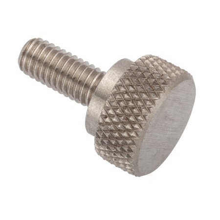 Zoro Select Thumb Screw, #10-32 Thread Size, Round, Plain 18-8 Stainless Steel, 7/32 in Head Ht, 3/4 in Lg Z2332SS