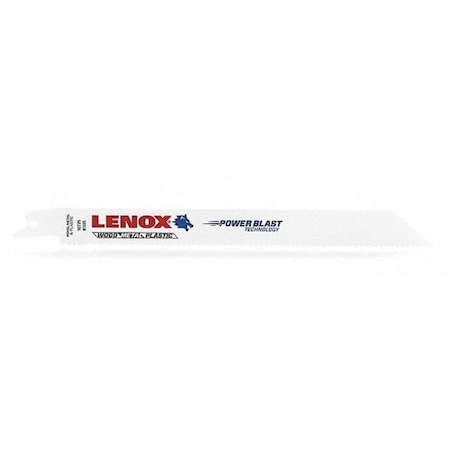 Lenox Recip Saw Blade, TPI 10, 50 UNT, PK4 22753OSB810R