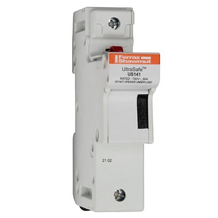 Mersen Fuse Holder, 800V AC/1000V DC Volt Rating, 1 Poles, Clip Z331153