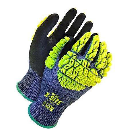 Bdg Cut-Resistant Impact Gloves, Cut Level A5 , Nitrile , Textured , 3XL 1 PR 99-1-9631-12