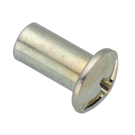 Ampg Combo Barrel, #6-32, 3/8 in Brl Lg, 3/16 in Brl Dia, Steel Zinc Plated Z4105