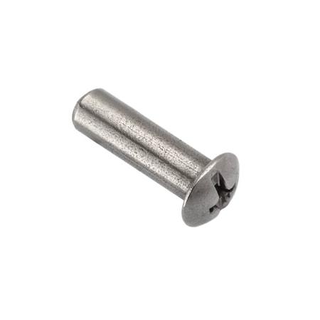 Ampg Combo Barrel, #6-32, 5/8 in Brl Lg, 3/16 in Brl Dia, 18-8 Stainless Steel Unfinished Z4107SS