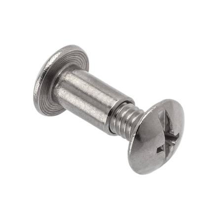 Ampg Combo Barrel/Screw, #8-32, 3/4 to 7/8 in Brl Lg, 13/64 in Brl Dia, 316 Stainless Steel Unfinished Z4128-316SS-PAK