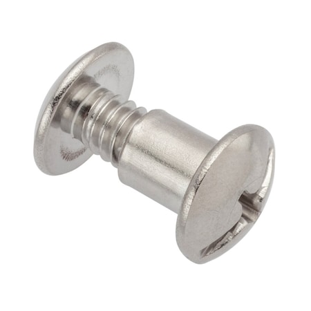 Ampg Combo Barrel/Screw, 1/4"-20, 3/8 to 1/2 in Brl Lg, 5/16 in Brl Dia, 18-8 Stainless Steel Unfinished Z4135SSPAK