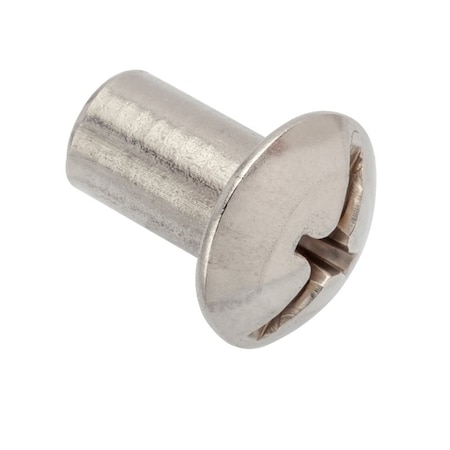 Ampg Combo Barrel, 5/16"-18, 5/8 in Brl Lg, 3/8 in Brl Dia, 18-8 Stainless Steel Unfinished Z4147SS