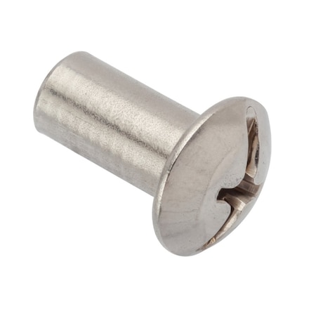 Ampg Combo Barrel, 5/16"-18, 3/4 in Brl Lg, 3/8 in Brl Dia, 18-8 Stainless Steel Unfinished Z4148SS