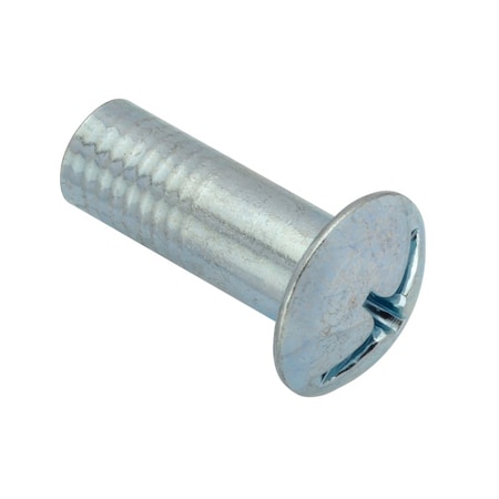 Ampg Combo Barrel, 5/16"-18, 1 in Brl Lg, 3/8 in Brl Dia, Steel Zinc Plated Z4150