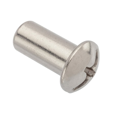 Ampg Combo Barrel, 3/8"-16, 1 in Brl Lg, 1/2 in Brl Dia, 18-8 Stainless Steel Unfinished Z4170SS