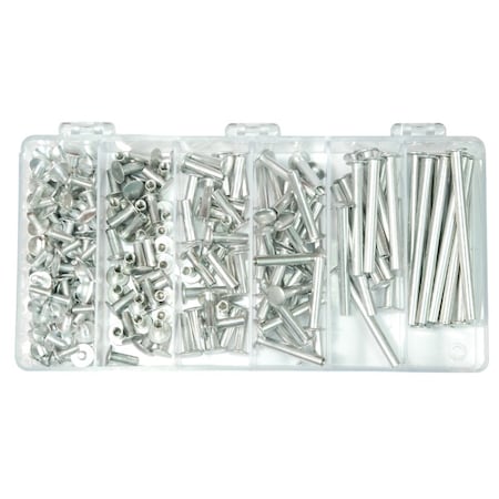 Ampg Bind Post Barrel/Screw 240pc Alum Kit, Aluminum, Unfinished Finish Z4195