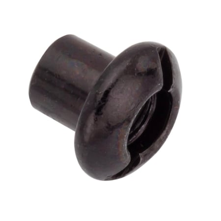 Ampg Slot Barrel, #10-24, 1/4 in Brl Lg, 1/4 in Brl Dia, Steel Black Zinc Plated Z4404-BLACK