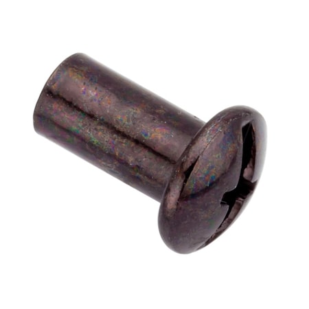 Ampg Combo Barrel, #10-24, 1/2 in Brl Lg, 1/4 in Brl Dia, Steel Black Zinc Plated Z4408-BLACK