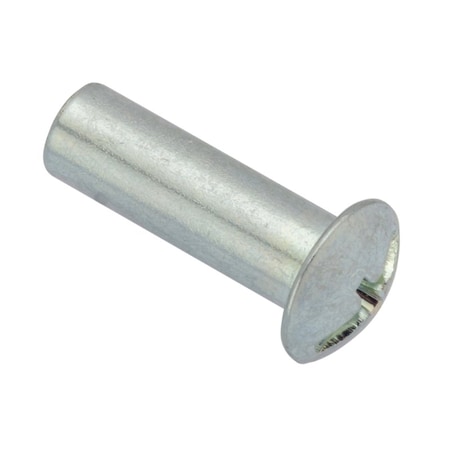 Zoro Select Barrel Bolt, #10-24, 3/4 in Brl Lg, 1/4 in Brl Dia, Steel Zinc-Plated, 50 PK Z4412