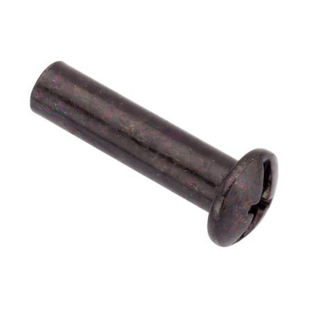Ampg Combo Barrel, #10-24, 1 in Brl Lg, 1/4 in Brl Dia, Steel Black Zinc Plated Z4416-BLACK
