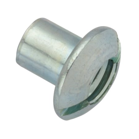 Ampg Slot Barrel, #8-32, 1/4 in Brl Lg, 13/64 in Brl Dia, Steel Zinc Plated Z4435