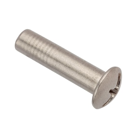 Ampg Combo Barrel, 1/4"-20, 1-1/4 in Brl Lg, 5/16 in Brl Dia, 18-8 Stainless Steel Unfinished Z4448SS