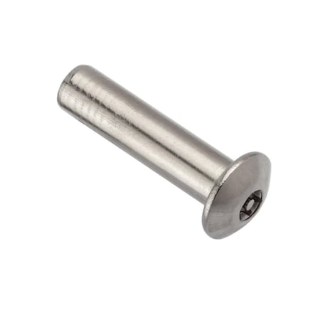 Ampg Combo Barrel, 1/4"-20, 1-1/4 in Brl Lg, 5/16 in Brl Dia, 18-8 Stainless Steel Unfinished Z4448T6S