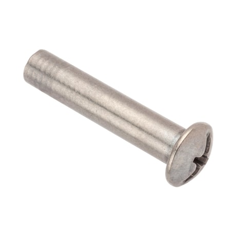 Ampg Combo Barrel, 1/4"-20, 1-1/2 in Brl Lg, 5/16 in Brl Dia, 18-8 Stainless Steel Unfinished Z4449SS