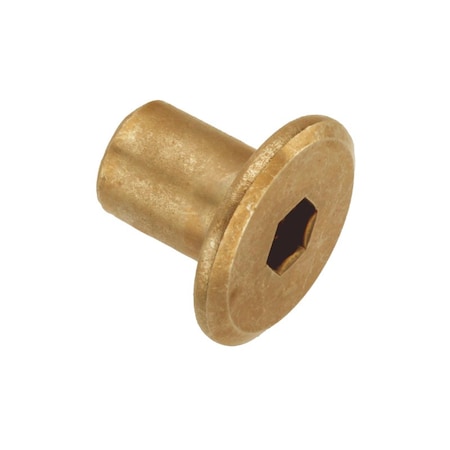 Ampg Rivet Nut, 1/4"-20 Thread Size, 12mm L, Steel Z4452-BR