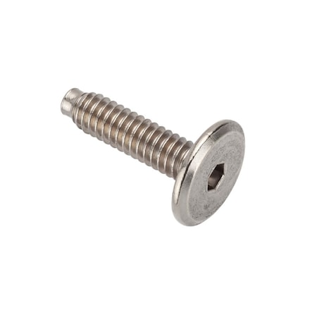 Ampg 1/4"-20 x 25 mm Hex Low Profile Machine Screw, Nickel Plated Steel Z4480-NI