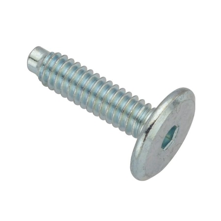 Ampg 1/4"-20 x 25 mm Hex Low Profile Machine Screw, Zinc Plated Steel Z4480-ZN