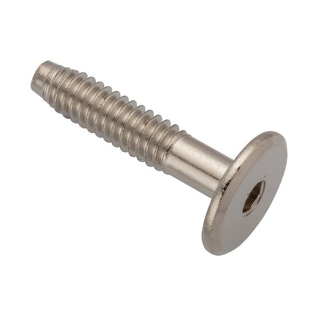 Ampg 1/4"-20 x 30 mm Hex Low Profile Machine Screw, Nickel Plated Steel Z4481-NI