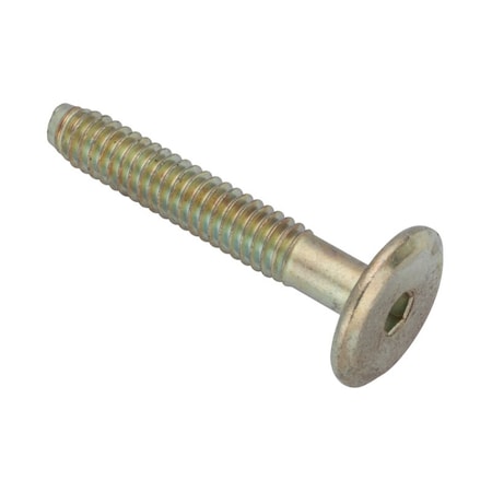 Ampg 1/4"-20 x 40 mm Hex Low Profile Machine Screw, Zinc Plated Steel Z4483-ZN