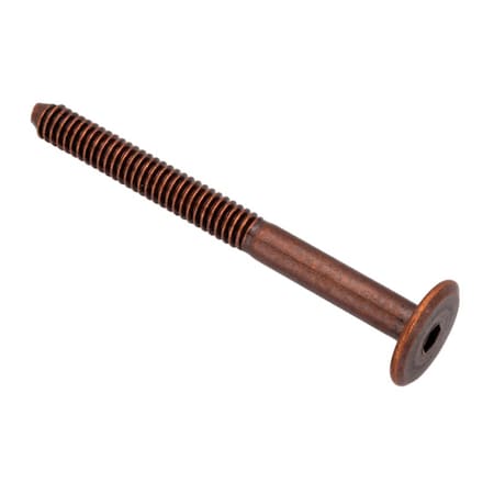 Ampg 1/4"-20 x 70 mm Hex Low Profile Machine Screw, Bronze Plated Steel Z4487-BZ