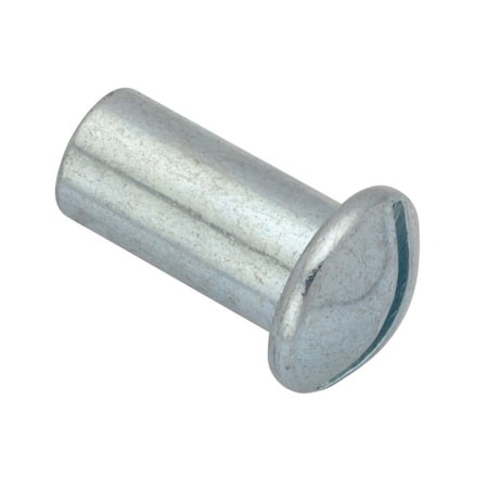 Ampg Barrel Nut, #8-32, 1/2 in Brl Lg, 1/4 in Brl Dia, Steel Zinc Plated Z4505