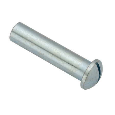 Ampg Barrel Nut, 1/4"-20, 1-9/16 in Brl Lg, 3/8 in Brl Dia, Steel Zinc Plated Z4570