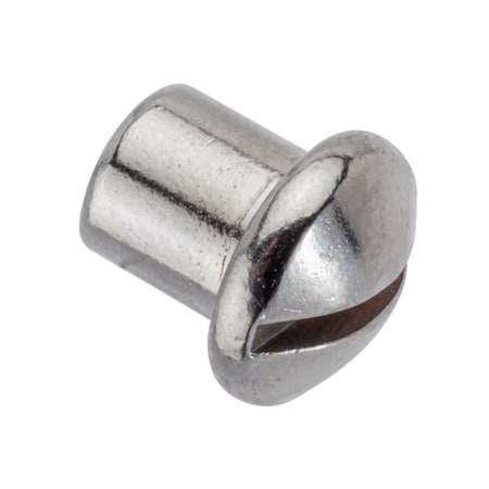 AMPG Barrel Nut, #8-32, 1/4 in Brl Lg, 1/4 in Brl Dia, Brass Chrome Plated Z4600