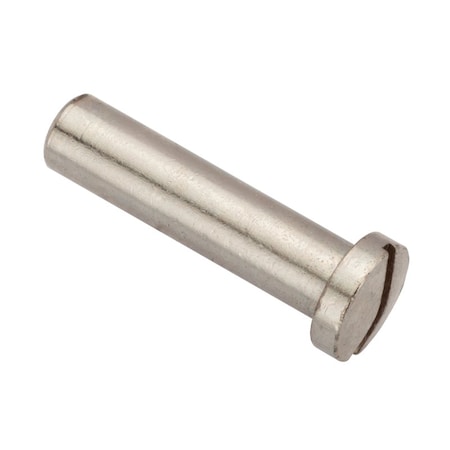 Ampg Barrel Nut, #8-32, 1 in Brl Lg, 1/4 in Brl Dia, Brass Chrome Plated Z4630