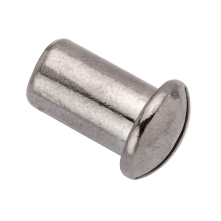 Ampg Barrel Nut, #10-32, 1/2 in Brl Lg, 5/16 in Brl Dia, Brass Chrome Plated Z4640