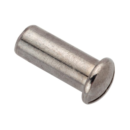 Ampg Barrel Nut, #10-32, 3/4 in Brl Lg, 5/16 in Brl Dia, Brass Chrome Plated Z4650