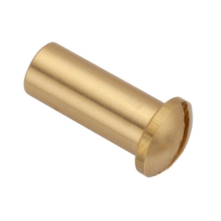 Ampg Barrel Nut, #10-32, 3/4 in Brl Lg, 5/16 in Brl Dia, Brass Unfinished Z4655
