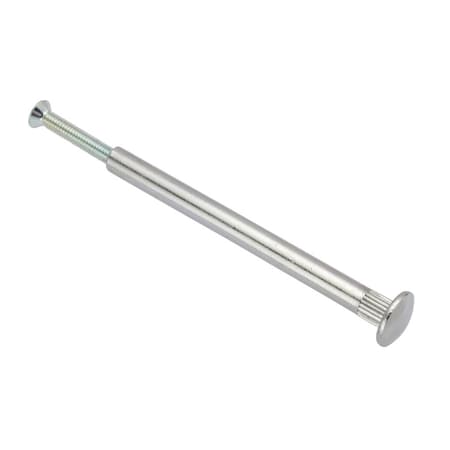 Zoro Select Arch Barrel, #8-32, 3 in Brl Lg, 1/4 in Brl Dia, Brass Chrome-Plated Z4888