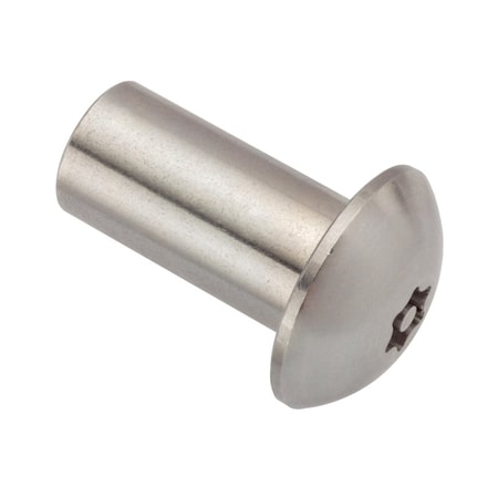 Ampg Barrel, 3/8"-16, 1 in Brl Lg, 1/2 in Brl Dia, 316 Stainless Steel Unfinished Z4902T6S-316